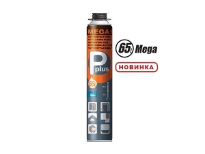 Пена монтажная профессиональная всесезонная PPLUS Mega 65L (820мл) (Выход до 65л) (P Plus)