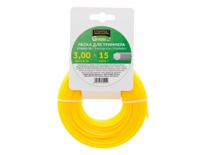 Леска ф 3.0 мм х 15 м шестигр. сеч. STARTUL GARDEN
