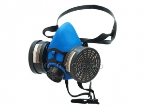 Респиратор (полумаска) "Исток-400" А1Р1 (РУ-60М) (А1Р1 - органические газы и пары(бензол, эфиры, бензин, нитросоединения бензола, хлор- и фосфороргани