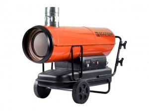 Нагреватель воздуха диз. Ecoterm DHI-50W непрям., 50 кВт, 2 колеса (Мощность 50кВт, Производительность 2000 м3/ч, Термостат)