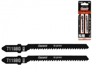 Пилка лобз. по дереву T119BO (2 шт.) GEPARD (пропил криволинейный, грубый, для базовых работ)