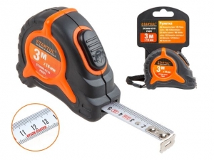 Рулетка 3м/16мм STARTUL PROFI (ST3008-0316) (Нейлоновое покрытие, автостоп)