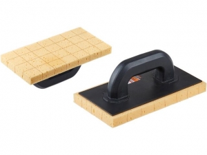 Терка пластм. с гидрогубкой надрез. 140х270х22мм STARTUL MASTER (ST1067-02) (для влажной затирки гипсовой штукатурки и замывки фуги)