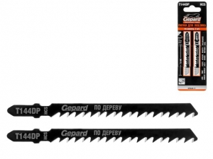 Пилка лобз. по дереву T144DP (2 шт.) GEPARD (пропил прямой, грубый, точный угловой рез)