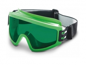 Очки закрытые панорамные СОМЗ ЗП2 PANORAMA зеленые PC StrongGlass (РС - поликарбонатное стекло, прямая вентиляция, светофильтр - 3)