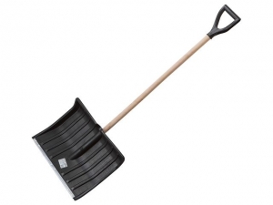 Лопата снеговая пластм. 500х390мм с дер.черенком STARTUL STANDART (ST9074-3) (черенок 1й сорт)