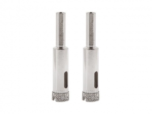 Коронка алмазная  d 10мм по стеклу и керамике 2шт. GEPARD (GP2076-10) (сверло алмазное трубчатое, 2шт)