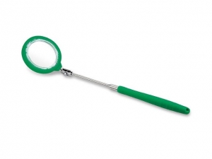 Зеркало телескопическое увеличительное с подсветкой круглое d55мм 268-955мм TOPTUL