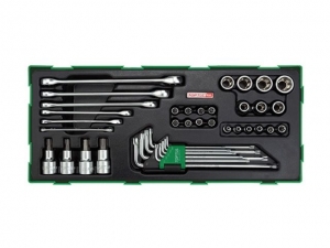 Набор-сет торцевых головок и ключей 40предм. TOPTUL