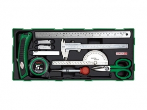 Набор-сет измерительного инструмента 11предм. TOPTUL