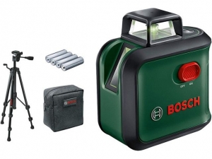 Нивелир лазерный линейный BOSCH Advanced Level 360 Set со штативом в кор. (проекция: крест, до 24 м, +/- 0.40 мм/м, резьба 1/4")