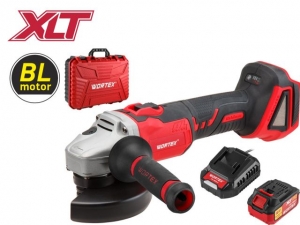 Аккум. углошлифмашина WORTEX CAG 1812 E в чем. ALL1 XLT SET БЕСЩЕТ., 18 В, 125 мм, 8000 об/мин, 1 (рег. об.)