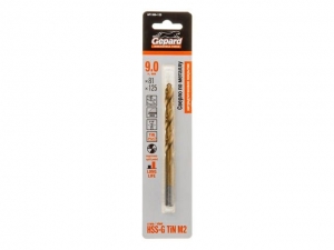 Сверло по металлу ц/х 9.0х81х125 мм HSS TIN GEPARD (нитридтитановое покрытие)