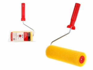 Валик поролоновый "Структурный" мелкопористый 180мм с ручкой 8мм STARTUL PROFI (покраска стен и фасадов, поролон, мелкая структура)
