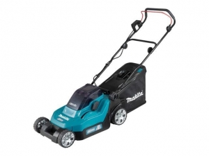 Газонокосилка аккумуляторная MAKITA LXT DLM 382 CM2 (18.0 В, 2 акк., 4.0 А/ч, Li-Ion, шир. 380 мм, выс. 25-75 мм, пластм. корпус, травосборник 40)