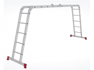 Лестница алюм. многофункц. трансформер 4х5 ступ., 14,8кг NV2320 Новая высота (Без настила. Максимальная нагрузка - 150 кг) (Новая Высота)