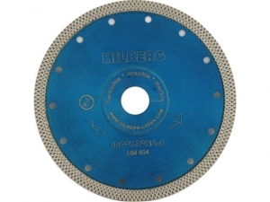 Алмазный круг 180х22,23 мм по керамике сплошн.ультратонкий Turbo HILBERG