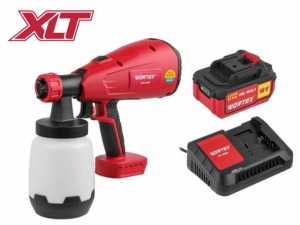 Аккум. краскораспылитель WORTEX CPS 1810 в кор. ALL1 XLT SET 18В, 1 акк., 4 Ач, 700 мл/мин, 1 л б (18 В, 1 акк., 4 Ач, ЗУ, 700 мл/мин, 1 л бак, 2.6 мм