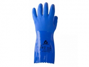 Перчатки К80 Щ50 х/б с покрытием ПВХ защитные промышлен., р-р 10/XL, синие, Jeta Safety (инд. уп.)