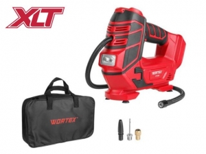 Аккум. компрессор WORTEX CTI 1811 в кор. ALL1 XLT SOLO 18 В, 11 бар, 12 л/мин (160 PSI / 1100 кПа, цифровой манометр, 600 мм шланг, подсветка)