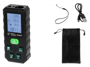 Дальномер лазерный BULL LM 8001 в кор. Проекция креста (зеленый), 0,08 - 80 м, +- 2 мм