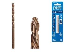 Сверло по металлу ц/х 4.2х43х75 мм HSS-Co EXPERT STARTUL (кобальт 5%)