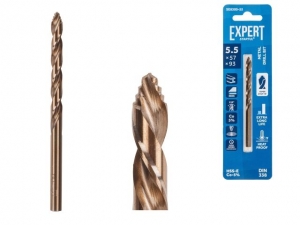 Сверло по металлу ц/х 5.5х57х93 мм HSS-Co EXPERT STARTUL (кобальт 5%)