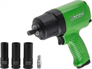 Пневмогайковерт 1/2" ECO AIW-1300S (1100 Нм, Ударный мех-м: twin hammer, 198 л/мин, 7800 об/мин, Макс. резьба: М16)