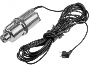 Насос вибрационный "Ручеек-1М", 10м (нижний забор) (алюминиевая обмотка 0,67мм, провод ПВС 3х0,75 мм, 225 Вт, 1050 л/ч)