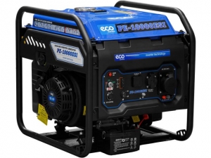 Электростанция (генератор инверторный бензиновый) ECO PE-10000ESI (инверторный, электростарт, 7.5 кВт, 230 В, автозапуск*, бак 25.0 л, вес 72 кг)