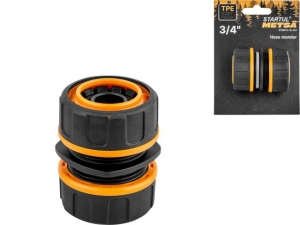 Муфта соед. для шлангов 3/4" STARTUL METSA (ST6013-10-3/4) (ремонтная соединительная, soft touch, двухкомпонентная)