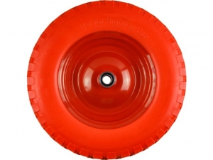 Колесо полиурет. 4.00-8" (подшипн. усил. ф35x16 мм, для оси 16x100мм) (Подходит к тачкам: WB301-1) (ECO)