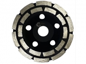 Алмазная чашка d 125мм сегментная двухрядная TRIO DIAMOND ( бетон / гранит / натуральный камень / искусственный камень) (Trio-Diamond)