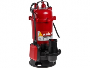 Насос погружной для грязной воды ASILAK SLP-1500 (1500 Вт, 15000 л/ч, погружение до 6 м)