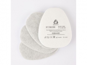 Предфильтр с угольным слоем Jeta Safety 7022 (4 шт. в уп.) (для защиты от пыли и аэрозолей класса Р2 R)