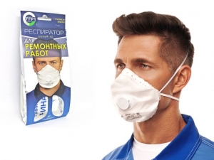 Респиратор РК Алина-110 складн. с клап. FFP1 (до 4 ПДК) (индивид. уп.) (защита от пыли, дыма, тумана, FFP1 NR D)