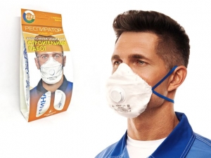 Респиратор РК Алина-210 складн. с клап. FFP2 (до 12 ПДК) (индивид. уп.) (интенсивная защита от пыли, дыма,тумана, FFP2 NR D)