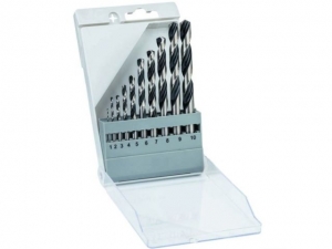 Набор сверл по мет. 10шт 1-10мм HSS PointTeQ (BOSCH)