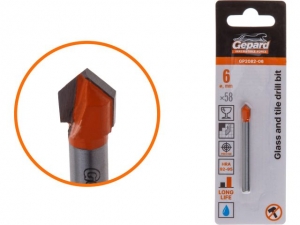 Сверло по кафелю/стеклу  6x58 мм ц/х GEPARD (GP2082-06) (по керамической плитке)