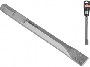 Плоское зубило шестигр. 28мм 400x35мм GEPARD (НЕХ (шестигранник))