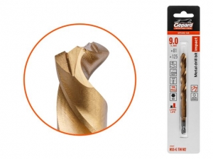 Сверло по металлу шестигр. 9.0х81х125 мм HSS-G TIN GEPARD (многогранная заточка)