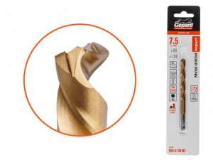 Сверло по металлу шестигр. 7.5х69х109 мм HSS-G TIN GEPARD (многогранная заточка)