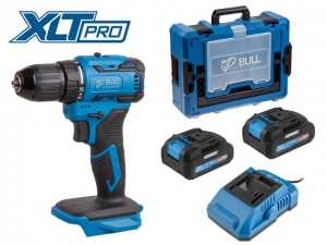 Аккум. дрель-шуруповерт BULL SR 1804 Xcase XLTpro БЕСЩЕТ., Импульс., 18 В, 45 Н*м, 2х2 А*ч, з/у 2 А (шурупы до 10 мм)